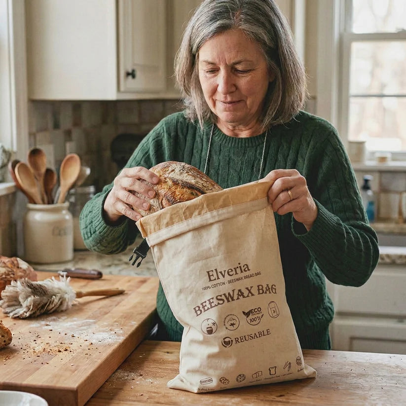 Premium 100% Cotton-Beeswax Bread Bags