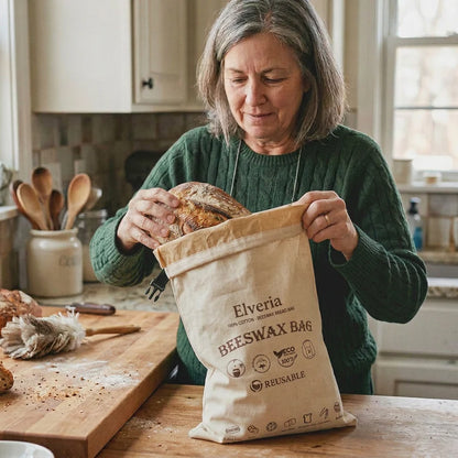 Premium 100% Cotton-Beeswax Bread Bags