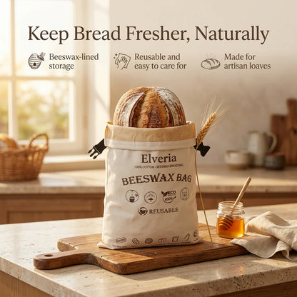 Premium 100% Cotton-Beeswax Bread Bags