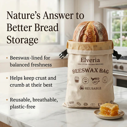 Premium 100% Cotton-Beeswax Bread Bags